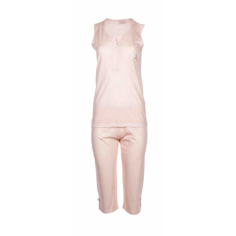 S982 - Baby Pink - PYJAMA PETIT DOT- (S982) S982 - Baby Pink - PYJAMA PETIT DOT- (S982)