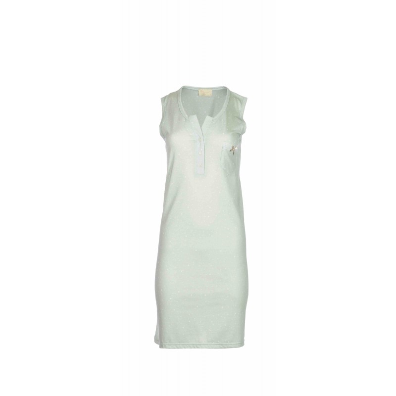 S983 - Aqua - NIGHTGOWN PETIT DOT- (S983)