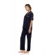 SN-202 - Yacht Blue - PYJAMA BUTTONED LONG BAMBOO NOS- (SN-202) SN-202 - Yacht Blue - PYJAMA BUTTONED LONG BAMBOO NOS- (SN-202)