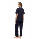 SN-202 - Yacht Blue - PYJAMA BUTTONED LONG BAMBOO NOS- (SN-202) SN-202 - Yacht Blue - PYJAMA BUTTONED LONG BAMBOO NOS- (SN-202)