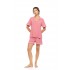 SN-203 - Peach Pink - PYJAMA BUTTONED SHORT BAMBOO NOS- (SN-203)