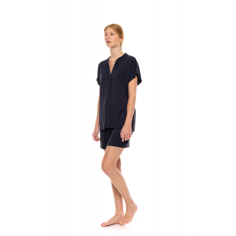 SN-204 - Cosmos Blue - PYJAMA SHORTS BAMBOO NOS- (SN-204)