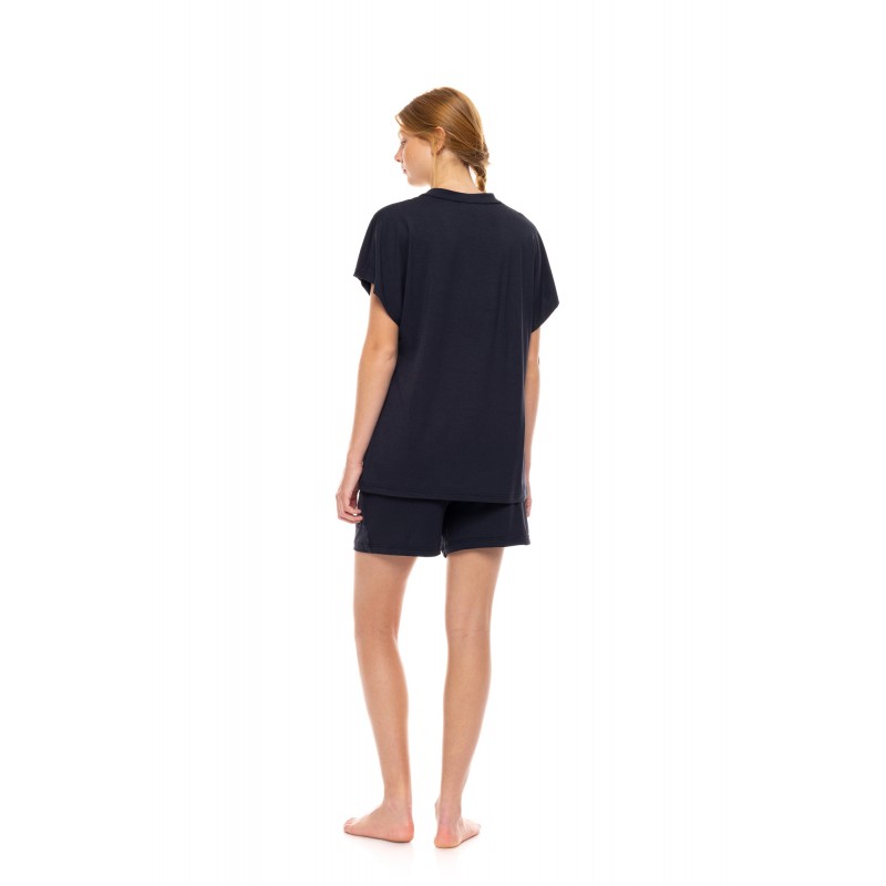 SN-204 - Cosmos Blue - PYJAMA SHORTS BAMBOO NOS- (SN-204)