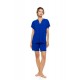 SN-204 - Indigo Blue - PYJAMA SHORTS BAMBOO NOS- (SN-204)