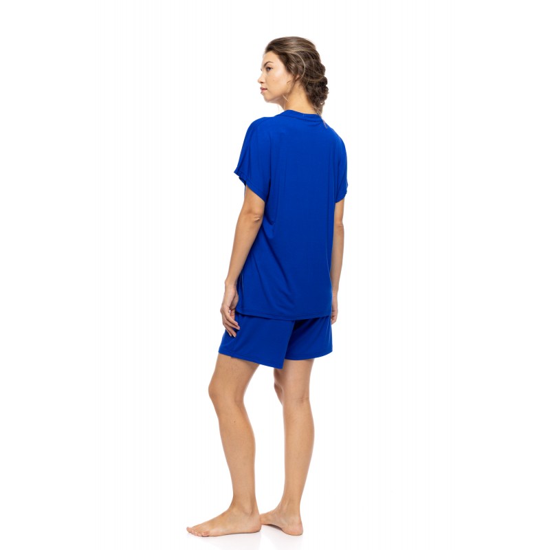SN-204 - Indigo Blue - PYJAMA SHORTS BAMBOO NOS- (SN-204)