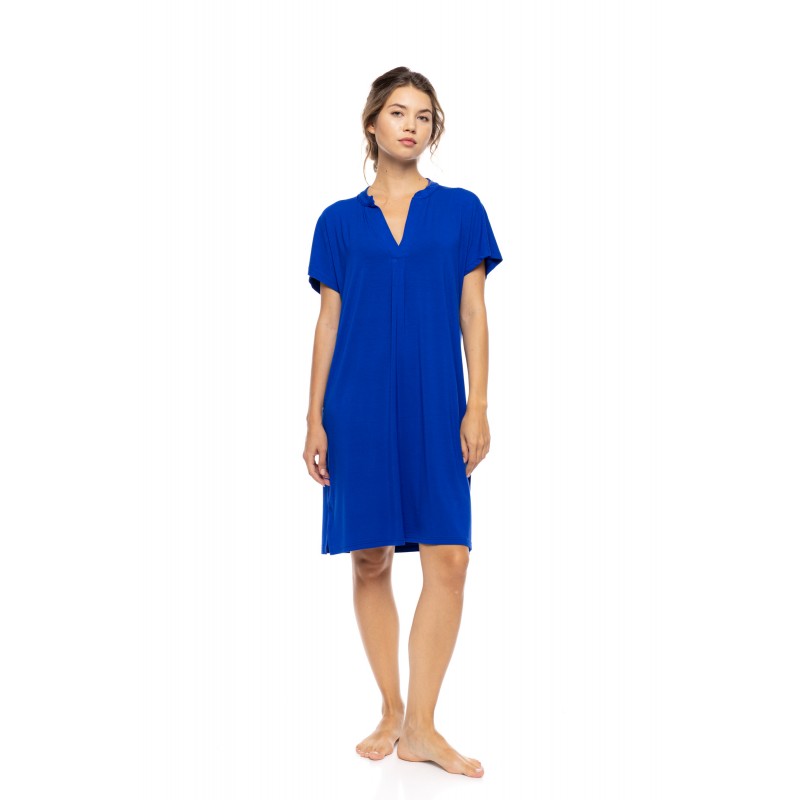 SN-205 - Indigo Blue - NIGHTGOWN BAMBOO NOS- (SN-205) SN-205 - Indigo Blue - NIGHTGOWN BAMBOO NOS- (SN-205)