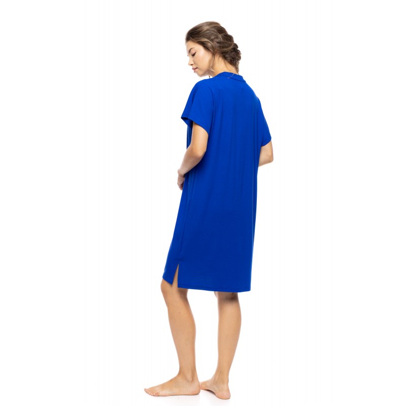 SN-205 - Indigo Blue - NIGHTGOWN BAMBOO NOS- (SN-205) SN-205 - Indigo Blue - NIGHTGOWN BAMBOO NOS- (SN-205)