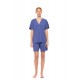 SN-206 - Cosmos Blue - PYJAMA SHORTS BAMBOO NOS- (SN-206)