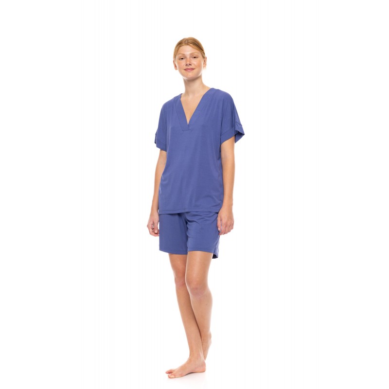 SN-206 - Cosmos Blue - PYJAMA SHORTS BAMBOO NOS- (SN-206)
