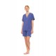 SN-206 - Cosmos Blue - PYJAMA SHORTS BAMBOO NOS- (SN-206)