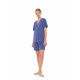 SN-206 - Cosmos Blue - PYJAMA SHORTS BAMBOO NOS- (SN-206)