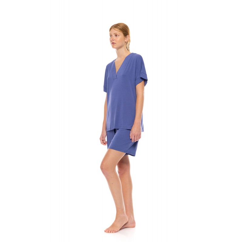 SN-206 - Cosmos Blue - PYJAMA SHORTS BAMBOO NOS- (SN-206)