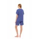 SN-206 - Cosmos Blue - PYJAMA SHORTS BAMBOO NOS- (SN-206)