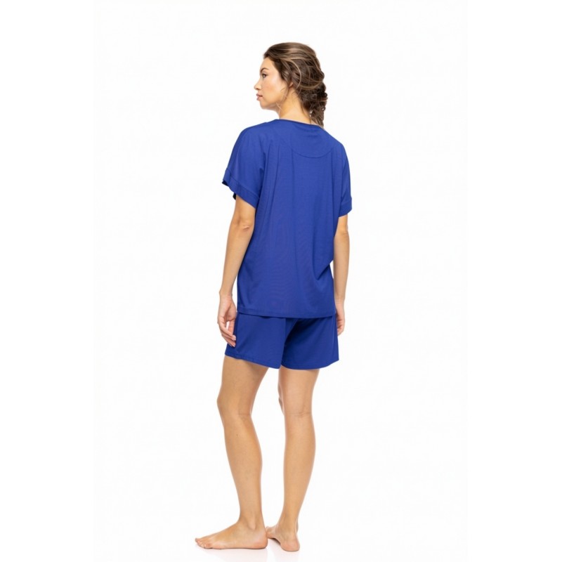 SN-206 - Indigo Blue - PYJAMA SHORTS BAMBOO NOS- (SN-206)