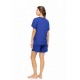 SN-206 - Indigo Blue - PYJAMA SHORTS BAMBOO NOS- (SN-206)