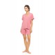 SN-206 - Peach Pink - PYJAMA SHORTS BAMBOO NOS- (SN-206) SN-206 - Peach Pink - PYJAMA SHORTS BAMBOO NOS- (SN-206)