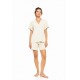 SN-206 - White - PYJAMA SHORTS BAMBOO NOS- (SN-206)