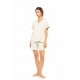 SN-206 - White - PYJAMA SHORTS BAMBOO NOS- (SN-206)