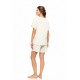 SN-206 - White - PYJAMA SHORTS BAMBOO NOS- (SN-206)