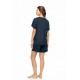SN-206 - Yacht Blue - PYJAMA SHORTS BAMBOO NOS- (SN-206) SN-206 - Yacht Blue - PYJAMA SHORTS BAMBOO NOS- (SN-206)