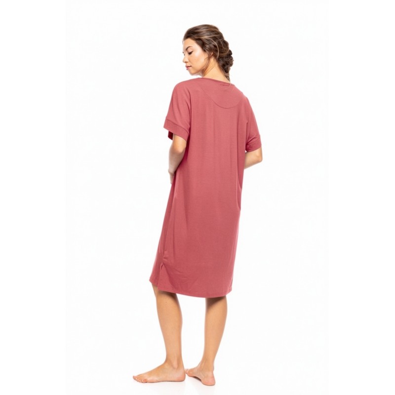 SN-207 - Peach Pink - NIGHTGWON BAMBOO NOS- (SN-207) SN-207 - Peach Pink - NIGHTGWON BAMBOO NOS- (SN-207)