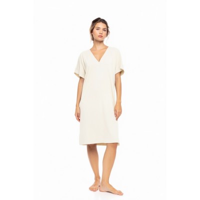 SN-207 - White - NIGHTGWON BAMBOO NOS- (SN-207)