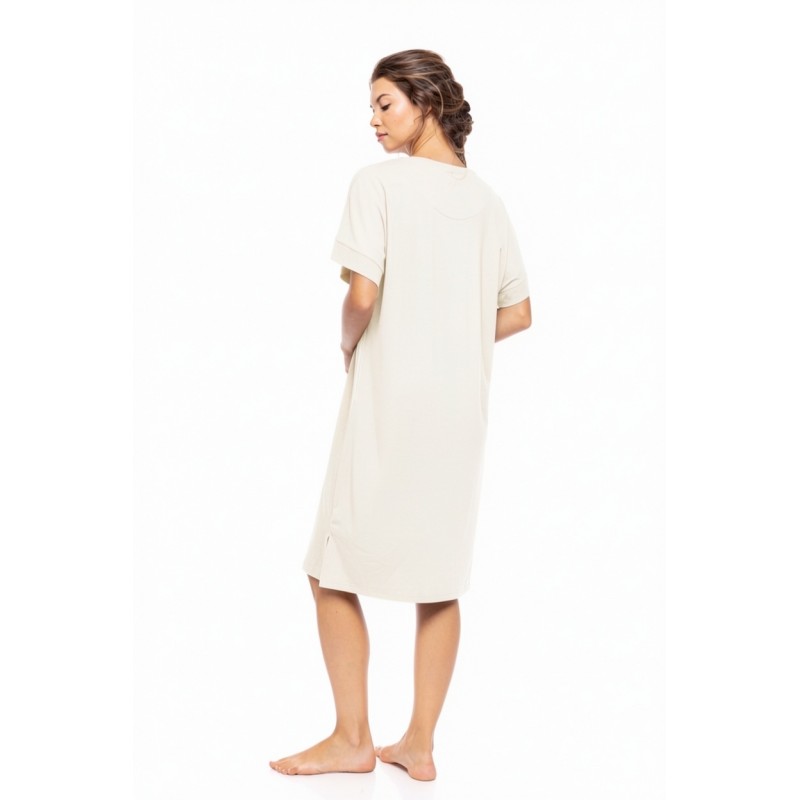SN-207 - White - NIGHTGWON BAMBOO NOS- (SN-207)
