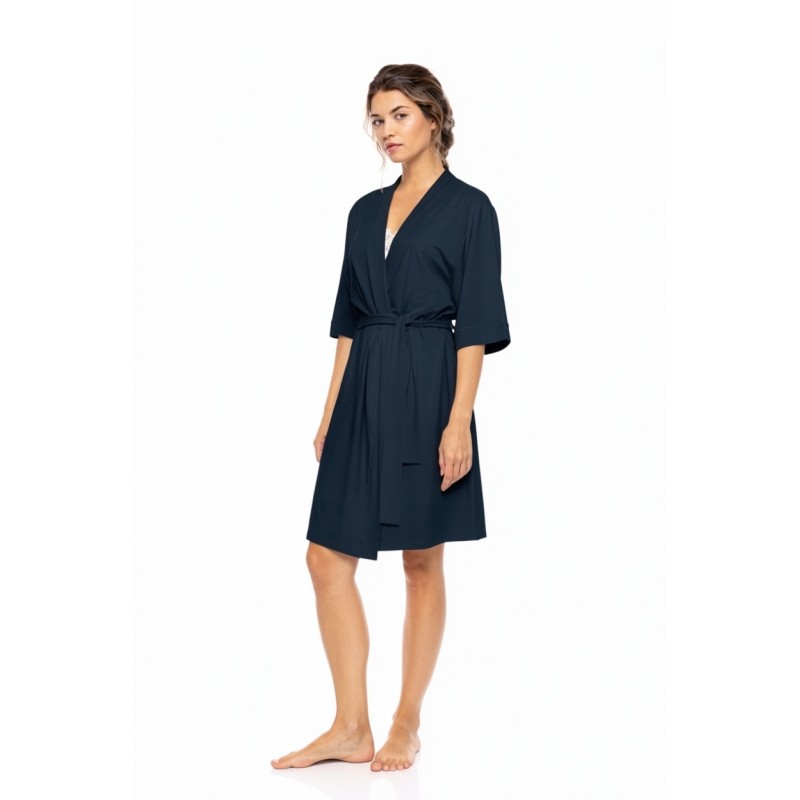 SN-208 - Yacht Blue - ROBE BAMBOO NOS- (SN-208)