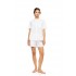 SN-220 - White - PYJAMA BUTTONED SHORTS SUMMER NIGHTS- (SN-220)