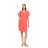 SN-222 - Coral - DRESS BUTTONED SUMMER NIGHTS- (SN-222)