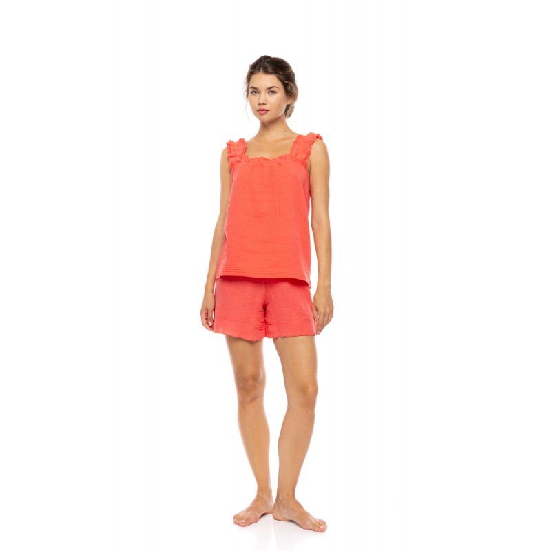 SN-225 - Coral - BABYDOLL SUMMER NIGHTS- (SN-225) SN-225 - Coral - BABYDOLL SUMMER NIGHTS- (SN-225)