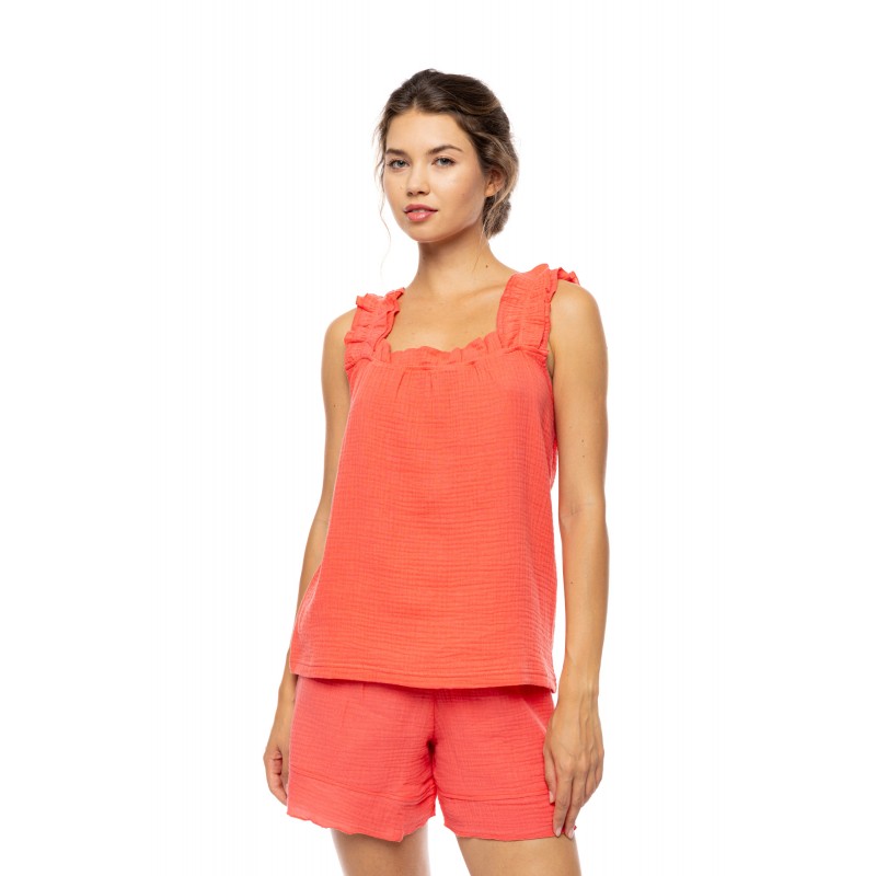 SN-225 - Coral - BABYDOLL SUMMER NIGHTS- (SN-225) SN-225 - Coral - BABYDOLL SUMMER NIGHTS- (SN-225)