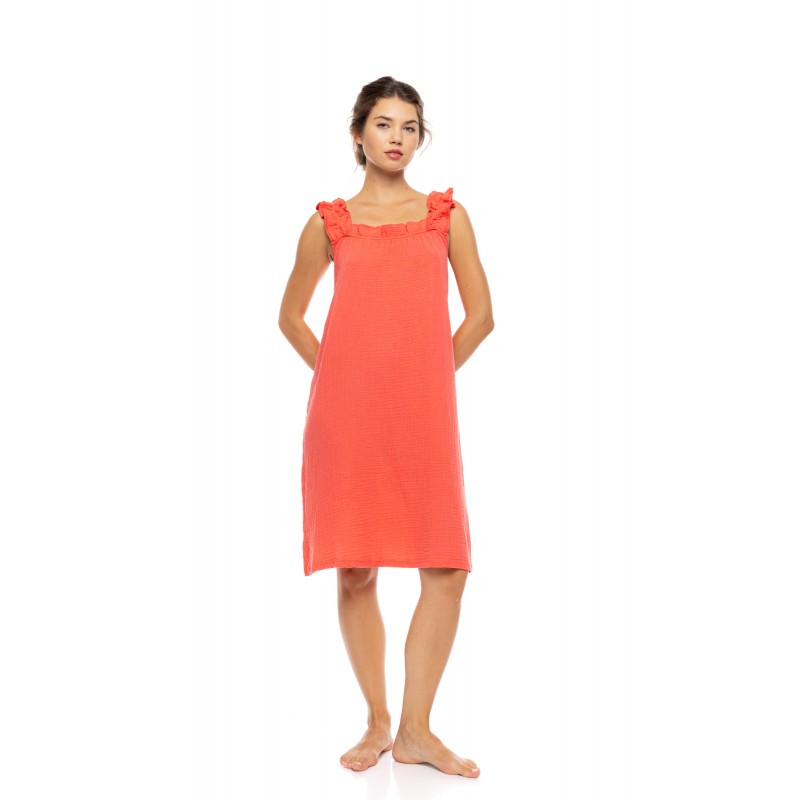 SN-226 - Coral - DRESS SUMMER NIGHTS- (SN-226) SN-226 - Coral - DRESS SUMMER NIGHTS- (SN-226)