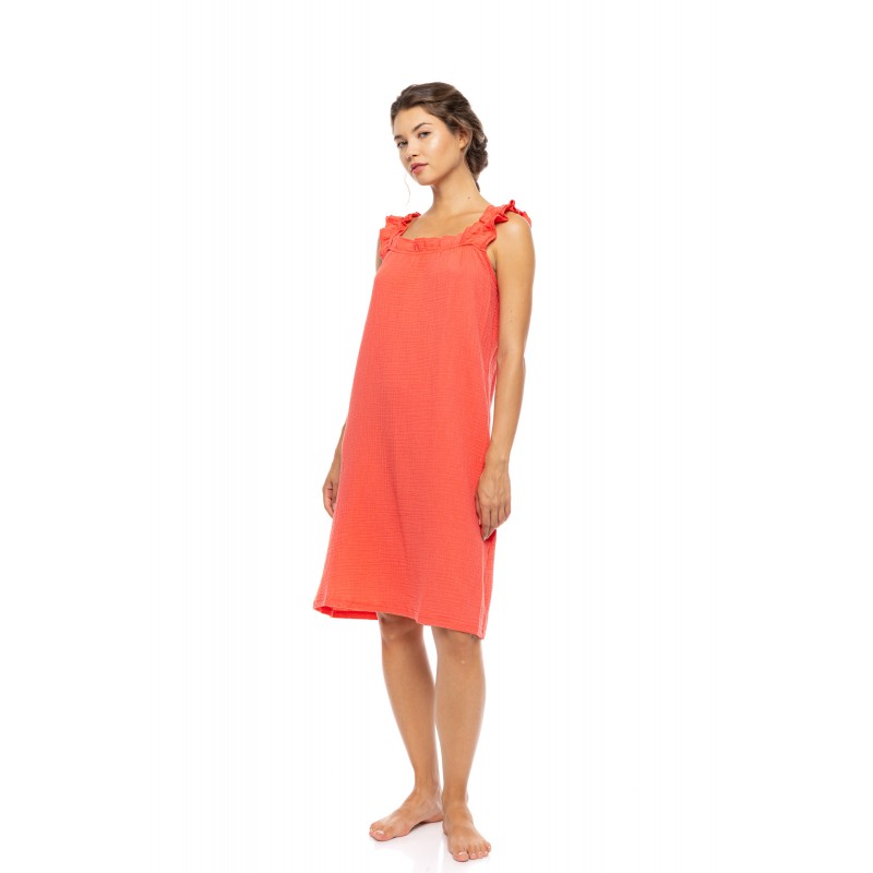 SN-226 - Coral - DRESS SUMMER NIGHTS- (SN-226) SN-226 - Coral - DRESS SUMMER NIGHTS- (SN-226)