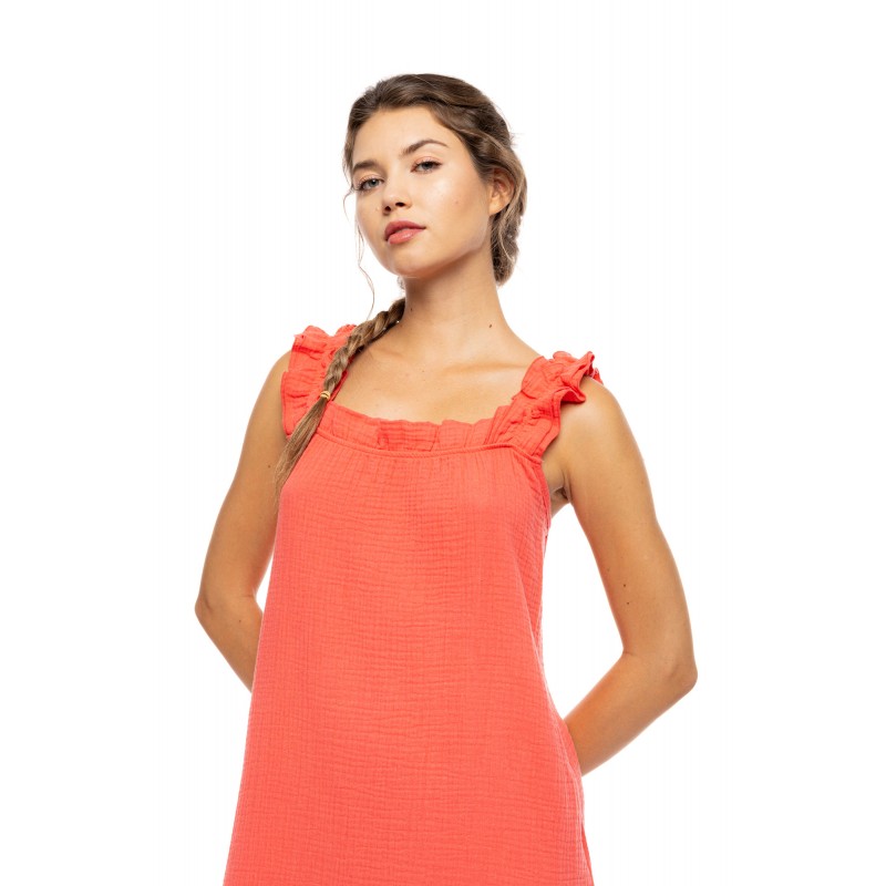 SN-226 - Coral - DRESS SUMMER NIGHTS- (SN-226) SN-226 - Coral - DRESS SUMMER NIGHTS- (SN-226)