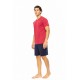 SN-M101 - Red - PYJAMA NOS V-NECK- (SN-M101) SN-M101 - Red - PYJAMA NOS V-NECK- (SN-M101)