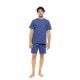 SN-M112 - Indigo Blue - PYJAMA JACQUARD ROUNDNECK- (SN-M112) SN-M112 - Indigo Blue - PYJAMA JACQUARD ROUNDNECK- (SN-M112)