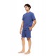 SN-M112 - Indigo Blue - PYJAMA JACQUARD ROUNDNECK- (SN-M112) SN-M112 - Indigo Blue - PYJAMA JACQUARD ROUNDNECK- (SN-M112)