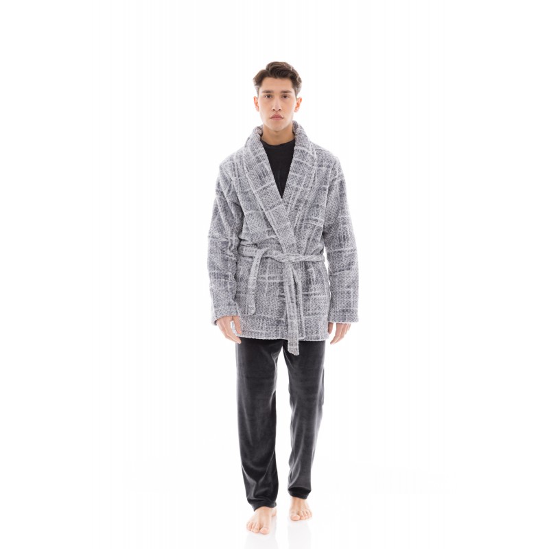 W-M641 - Type - ROBE JAQUARD GREY- (W-M641) W-M641 - Type - ROBE JAQUARD GREY- (W-M641)