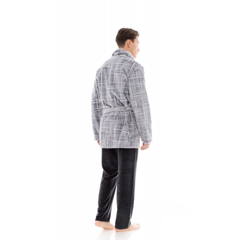 W-M641 - Type - ROBE JAQUARD GREY- (W-M641) W-M641 - Type - ROBE JAQUARD GREY- (W-M641)