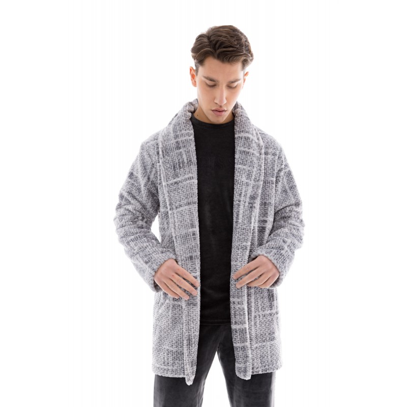 W-M641 - Type - ROBE JAQUARD GREY- (W-M641) W-M641 - Type - ROBE JAQUARD GREY- (W-M641)