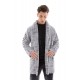 W-M641 - Type - ROBE JAQUARD GREY- (W-M641) W-M641 - Type - ROBE JAQUARD GREY- (W-M641)