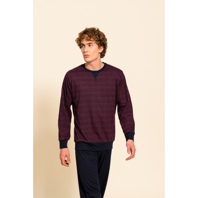 W-M679 - Type - PYJAMA BORDO PLAID- (W-M679)