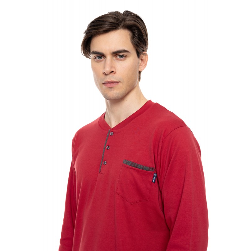 W-M706 - Bordo - PYJAMA JACQUARD BORDO PLAID- (W-M706) W-M706 - Bordo - PYJAMA JACQUARD BORDO PLAID- (W-M706)