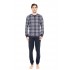 W-M719 - Type - PYJAMA JACQUARD BLUE GREY PLAID- (W-M719)