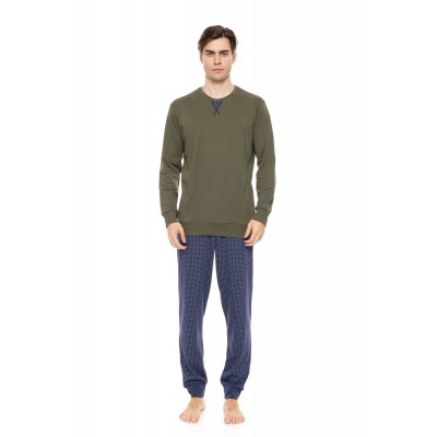 W-M732 - Forest - PYJAMA GREEN GEO- (W-M732)