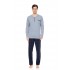 W-M738 - Blue Cloud - PYJAMA BLUE GEO PLAID- (W-M738)