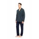 W-M760 - Type - PYJAMA BUTTONED JACQUARD FOREST GREEN- (W-M760) W-M760 - Type - PYJAMA BUTTONED JACQUARD FOREST GREEN- (W-M760)