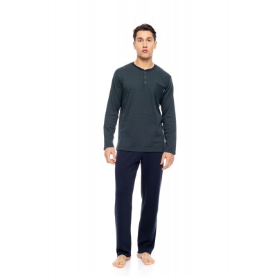 W-M761 - Type - PYJAMA JACQUARD FOREST GREEN- (W-M761)