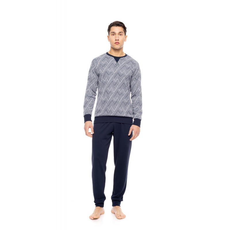 W-M770 - Type - PYJAMA JACQUARD HENRY STRIPES- (W-M770) W-M770 - Type - PYJAMA JACQUARD HENRY STRIPES- (W-M770)